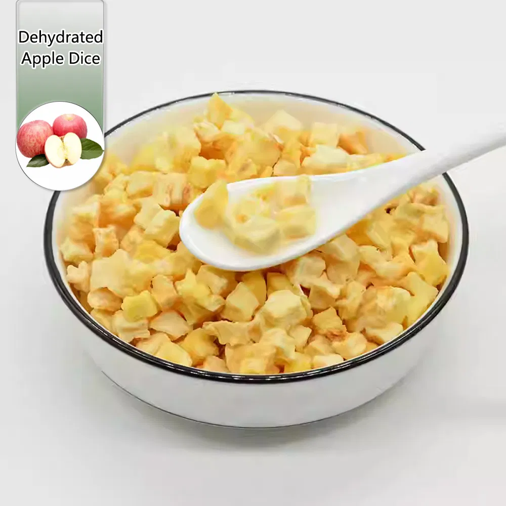 No Sugar Dried Apple Dice Air Dried Apple Cube Dehydrated Fruit Oat Companion Pet Snacks