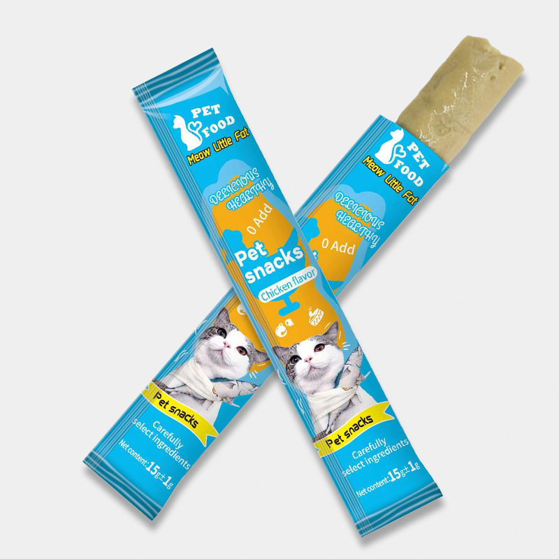 Chicken Flavor High Protein Nutritious Wet Cat Strips Food Pet Snack Food