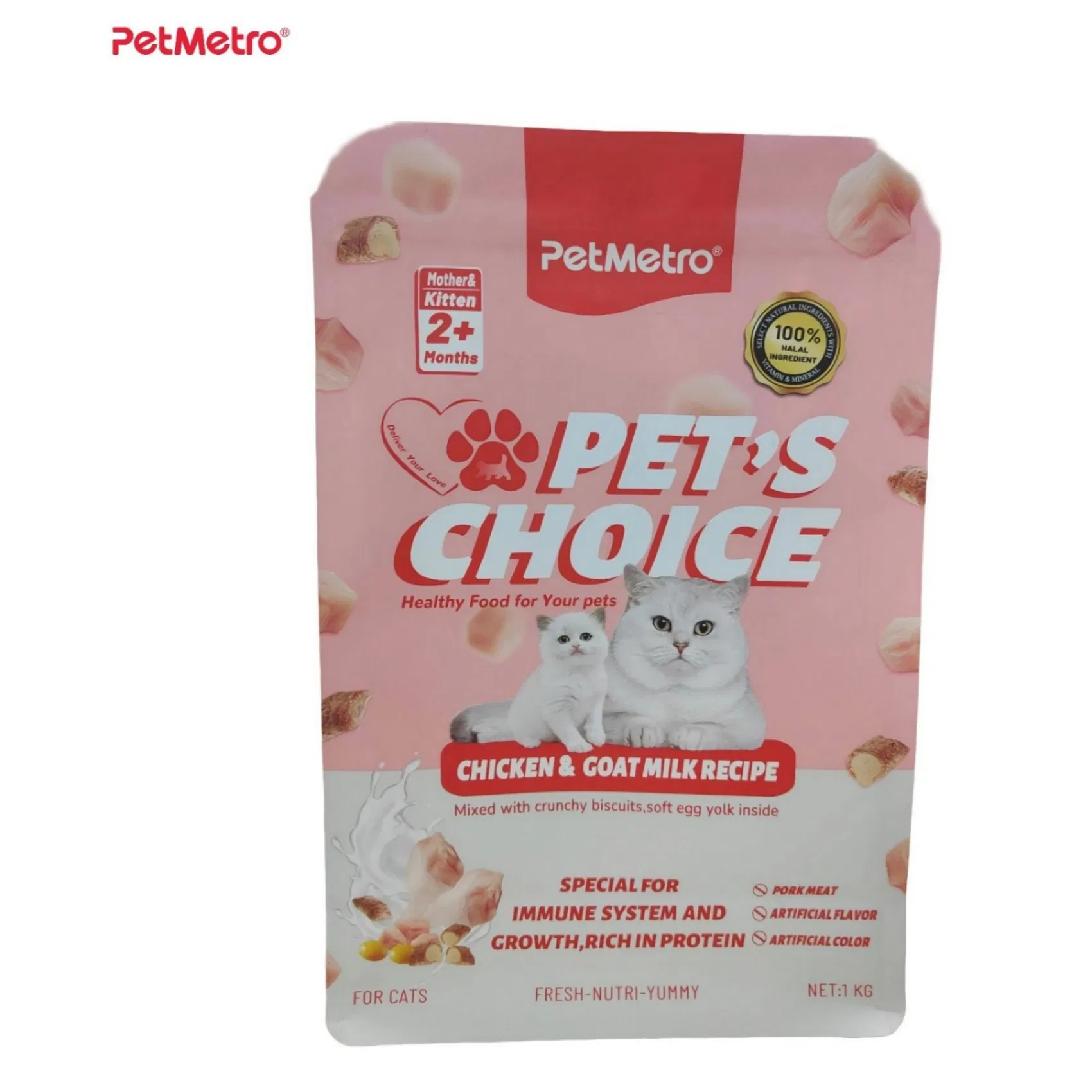 Healthy Dry Kibble with Tuna Chicken and Real Meat Dry Cat Food