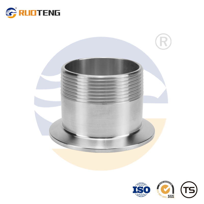 [Ruoteng] Quick Packed Food Grade Polished Joint Male Ferrule 304 Stainless Steel Sleeve Joint External Thread Joint