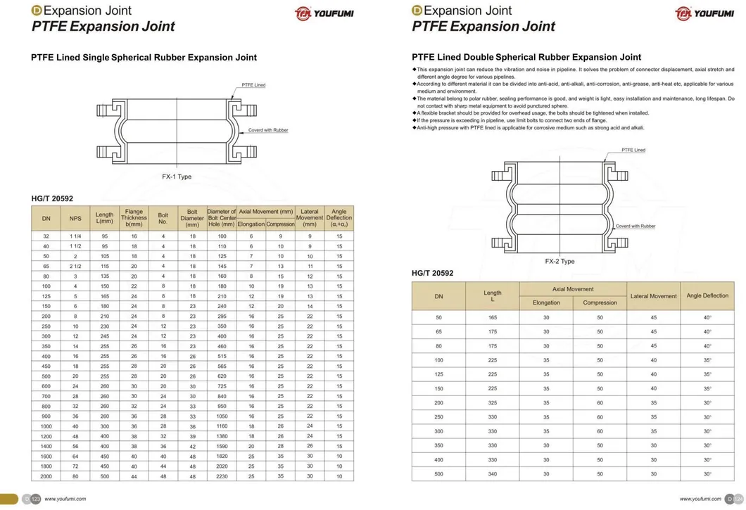 PTFE Lined Pipe Expansion Joint 3