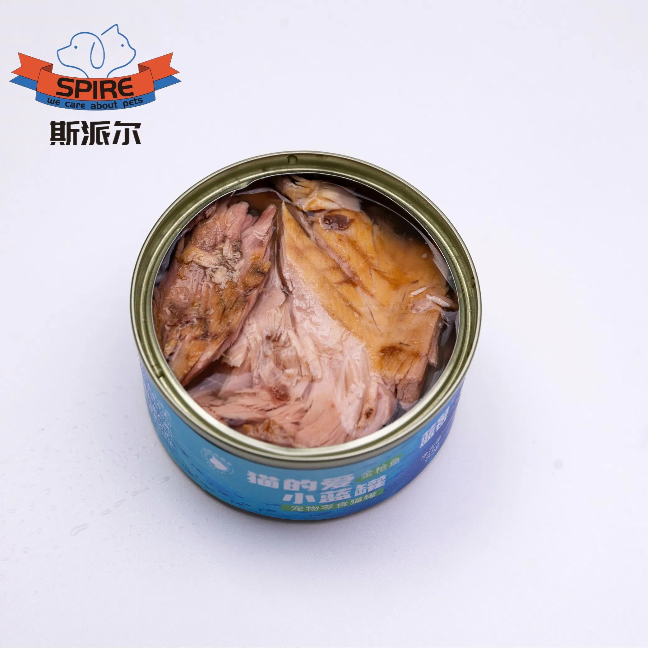 Bulk Discounts OEM Label Wholesale Moist Cat Food in Tuna Broth Flavor Cans