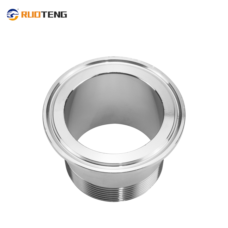[Ruoteng] Quick Packed Food Grade Polished Joint Male Ferrule 304 Stainless Steel Sleeve Joint External Thread Joint