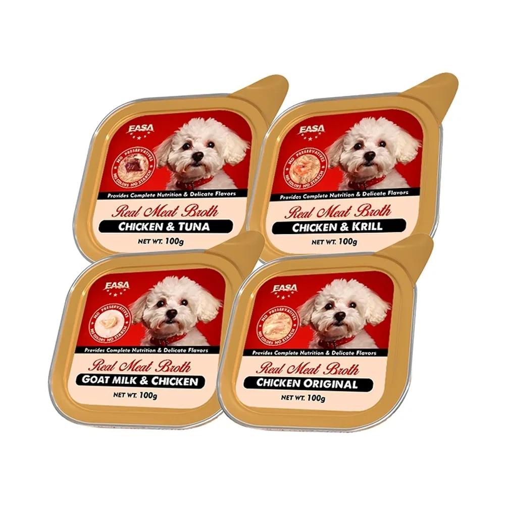 Chicken and Shrimp Meat Broth Canned Pet Dog Wet Food