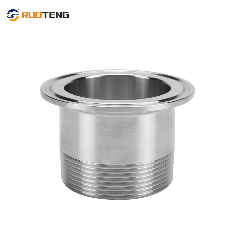 [Ruoteng] Quick Packed Food Grade Polished Joint Male Ferrule 304 Stainless Steel Sleeve Joint External Thread Joint