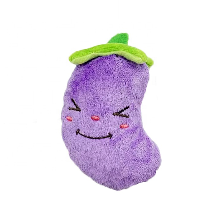 U-Pets Factory Direct Supply Dog Toy Interactive Vegetable Fruits Plush Dog Toys Squeaky