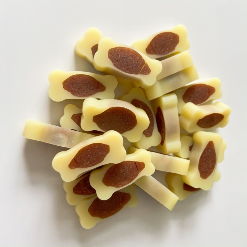 Dog Cat Pet Food Grain Free Duck Sandwich Chew Snacks Dental Care