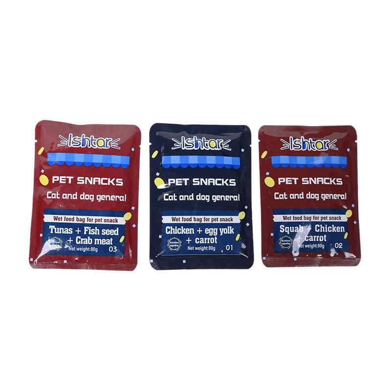 New Product Seafood Bag of Wet Cat Food Cat Wet Food 10o% Meat Grain Free Pet Food Wholesale Cat Treat Stick