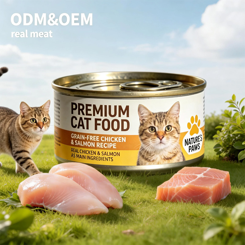 High Protein Chicken Fresh Vegetables Wet Cat Food Canned