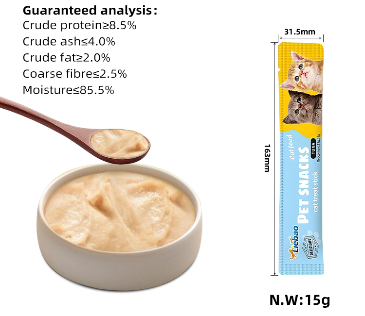 Pet Food High-Protein Cat Strips Directly Manufacturer Creamy Cat Treat