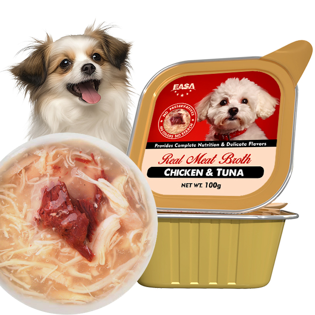 Meat in Gravy Mousse Pate Puree 100g Hydrating High Nutrition Care Wet Dog Food Soup Bottle Dog Snack Moist Treat Canned Snack