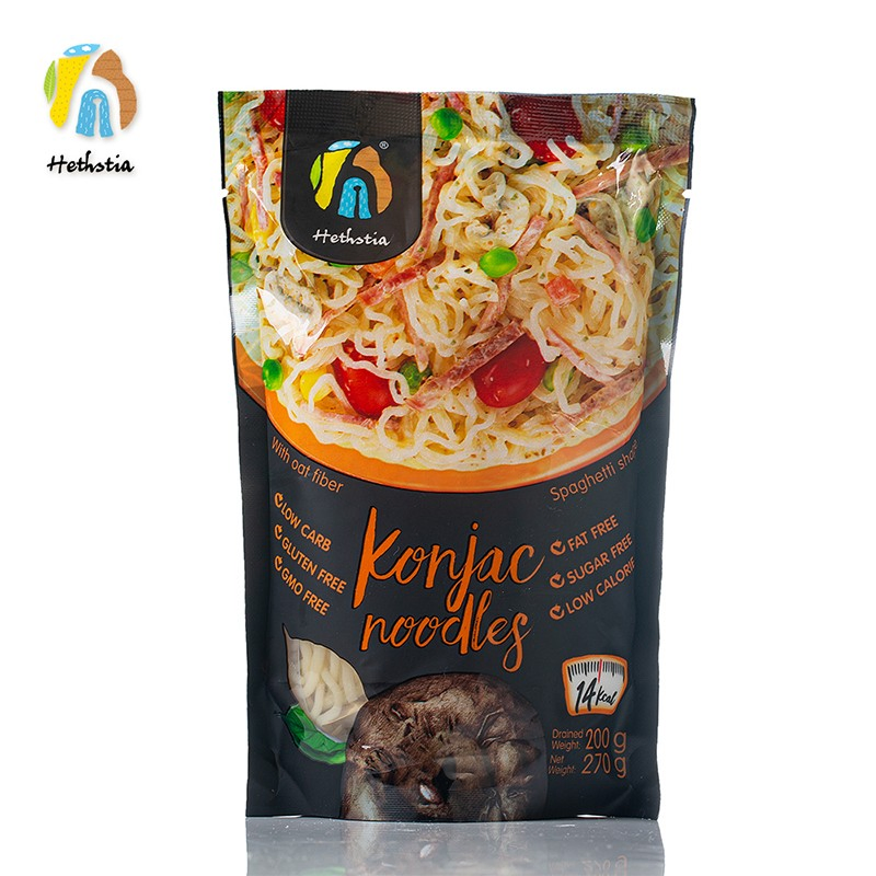 Japanese Organic Konjac Root Tofu Keto Konnyaku Skinny Pasta Spaghetti Fettuccine Shirataki White Yam Konjac Jelly Noodles for Weight Loss From Hethstia
