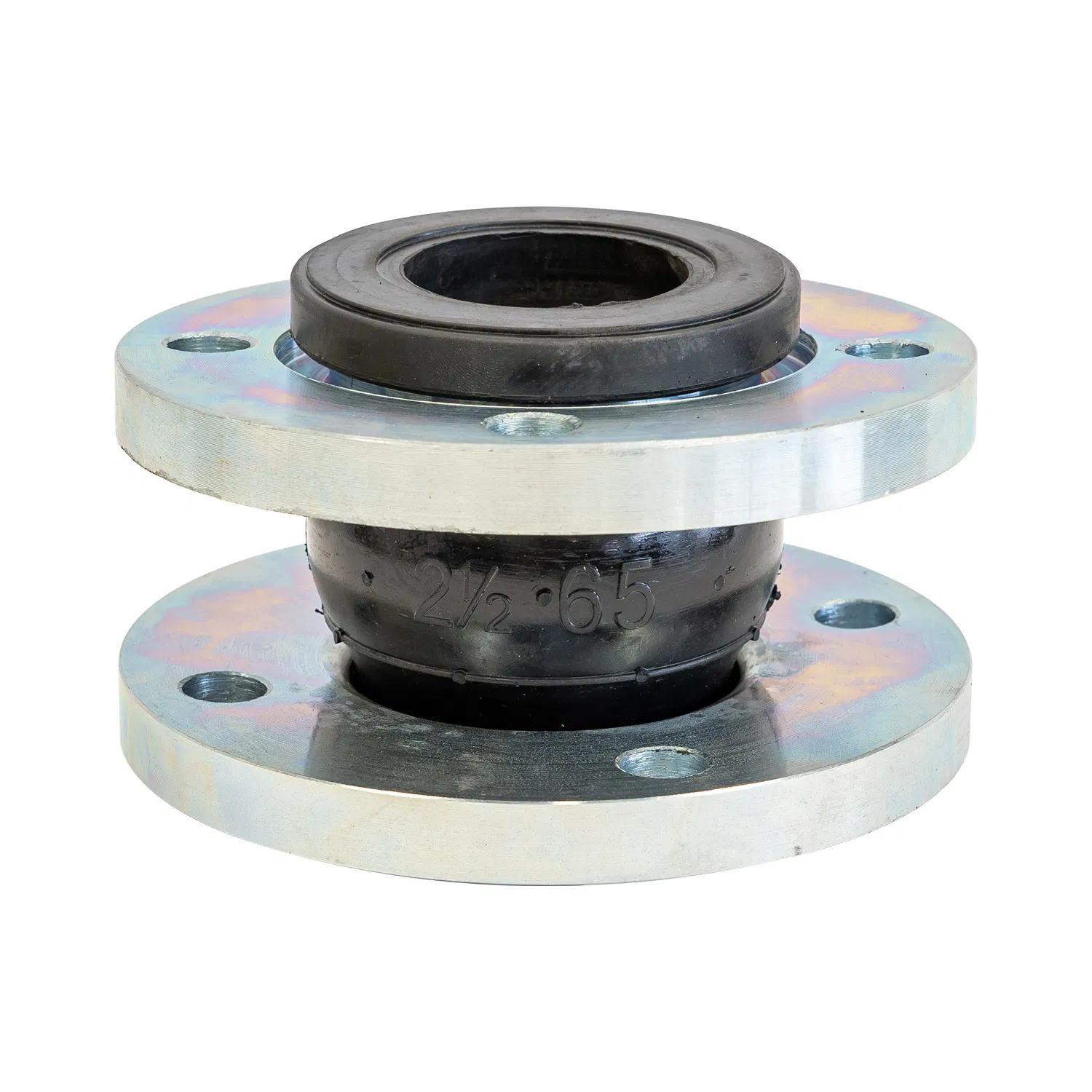 DN65 DN80 DN100 DN125 DN150 DIN Pn10 SS316 Food Grade Flange Connection Flexible Single Bellow Rubber Expansion Joint