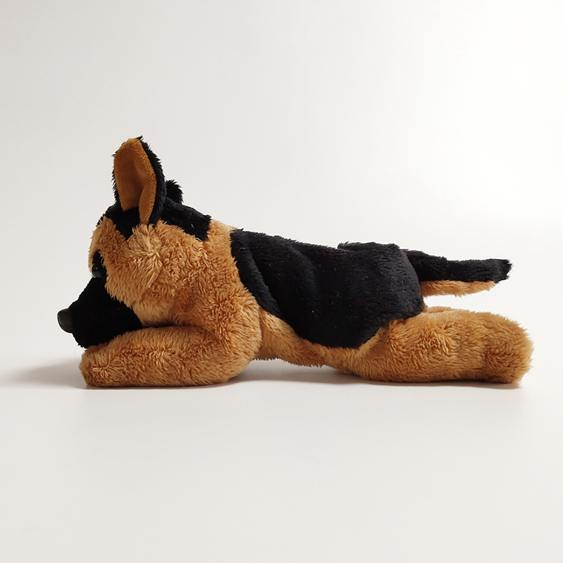 Hot Sale 30cm Fluffy Soft Stuffed Animal Toy Cuddly Plush German Shepherd Dog