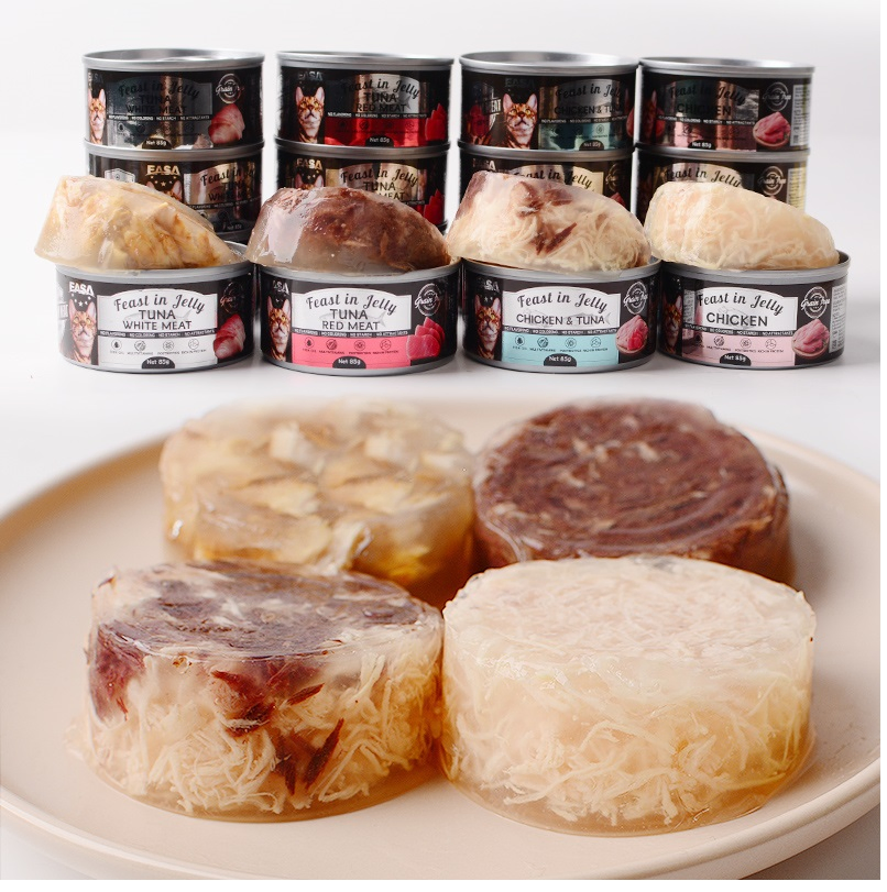 Meat in Jelly Cat Food 85g Wholesome Diet Organic Limited Ingredient Best Sellers New Arrival Factory Wholesale OEM &amp; ODM