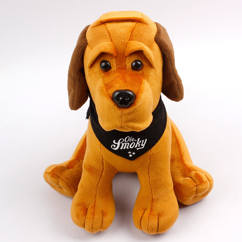 Customized 25cm Brown Soft Plush Toy Lovely Stuffed Animal Dog for Sale