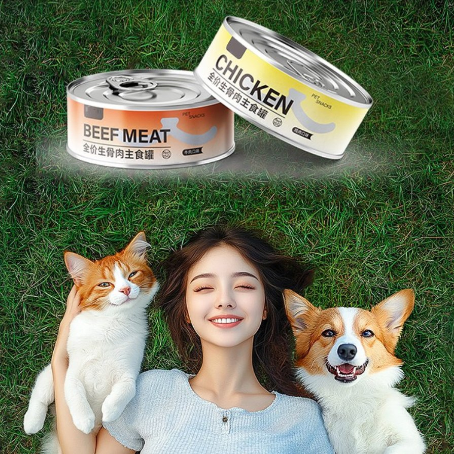 100% Natural Various Flavors OEM/ODM Free Sample Canned Wet Cat Dog Food