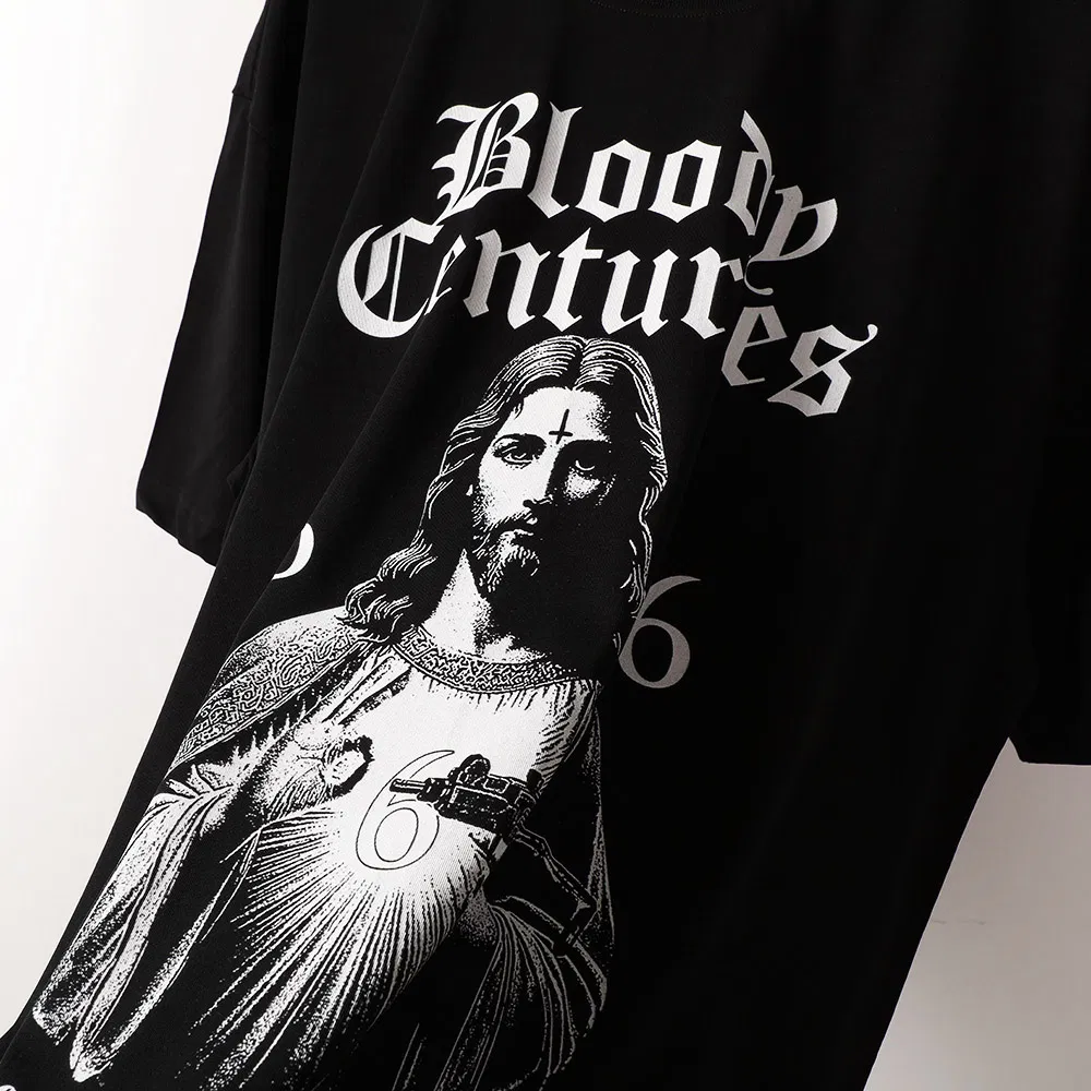 Custom Washed Organic Cotton T-Shirt - Heavyweight Tee for Streetwear Brands &amp; Private Label