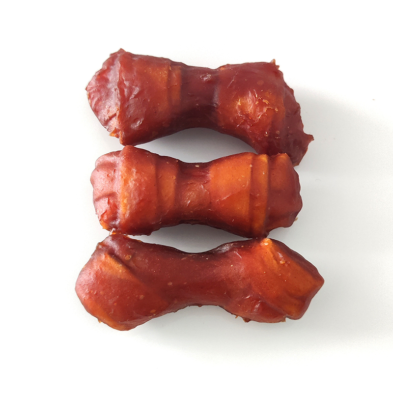 Grain-Free Duck Wraps Rawhide Knotted Bones Dog Chews High Protein Pet Food