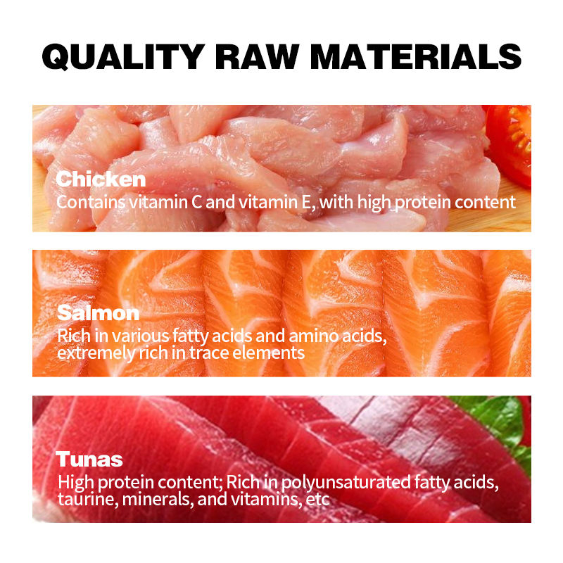 High-Protein Nutritious Fresh Meat Canned Wet Cat Food