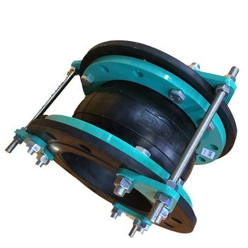 2024 DN65 DN80 DN100 DN125 DN150 DIN Pn10 SS316 Food Grade Flange Connection Flexible Single Bellow Rubber Expansion Joint