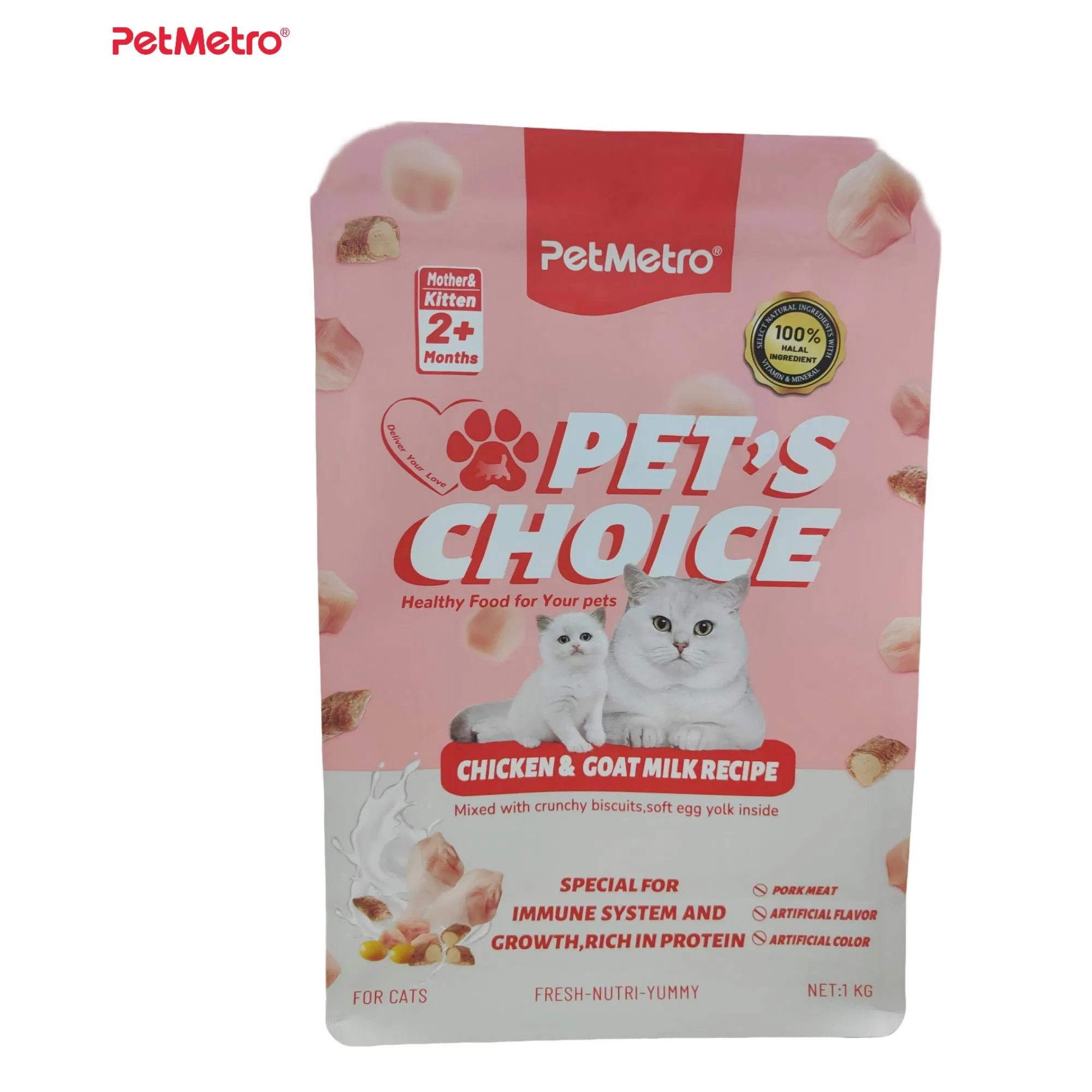 Healthy Cat Kibble with Omega Three Six for Skin Beauty Dry Cat Food