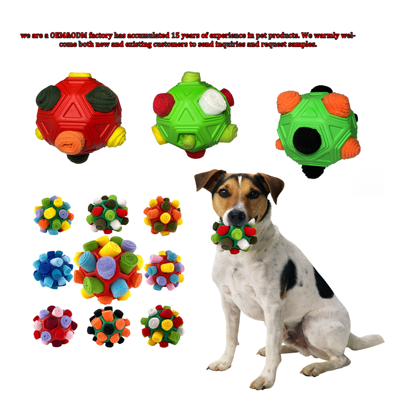 Factory Direct Supply Ball-Shaped Interactive Dog Puzzle