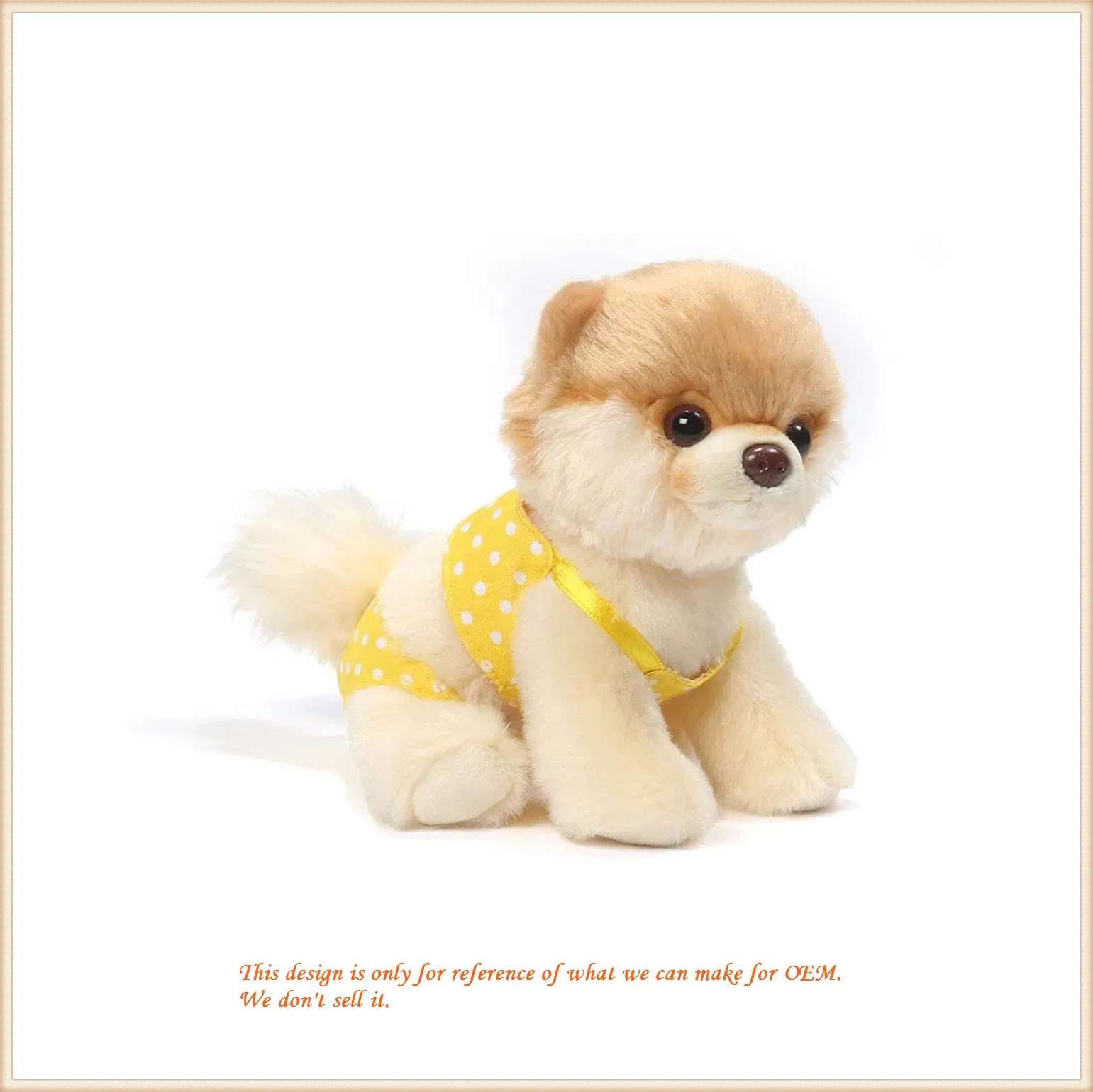 Plush Puppy Dog with Little Skirt Stuffed Standing Dolls Wholesale Gifts