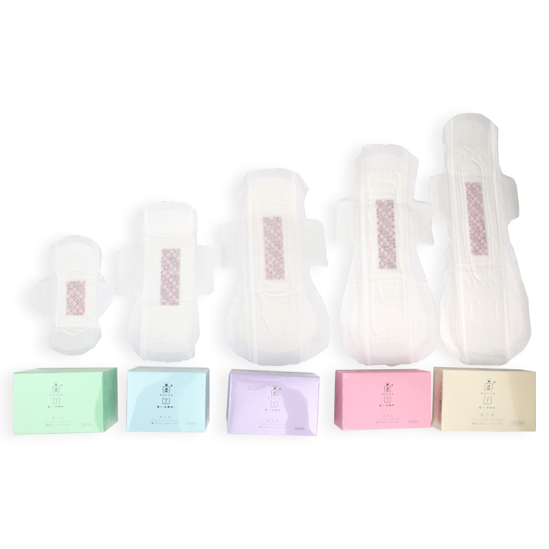 Wholesale OEM Organic Cotton Biodegradable Ultra Thin Anion Sanitary Napkins Disposable Pads for Women