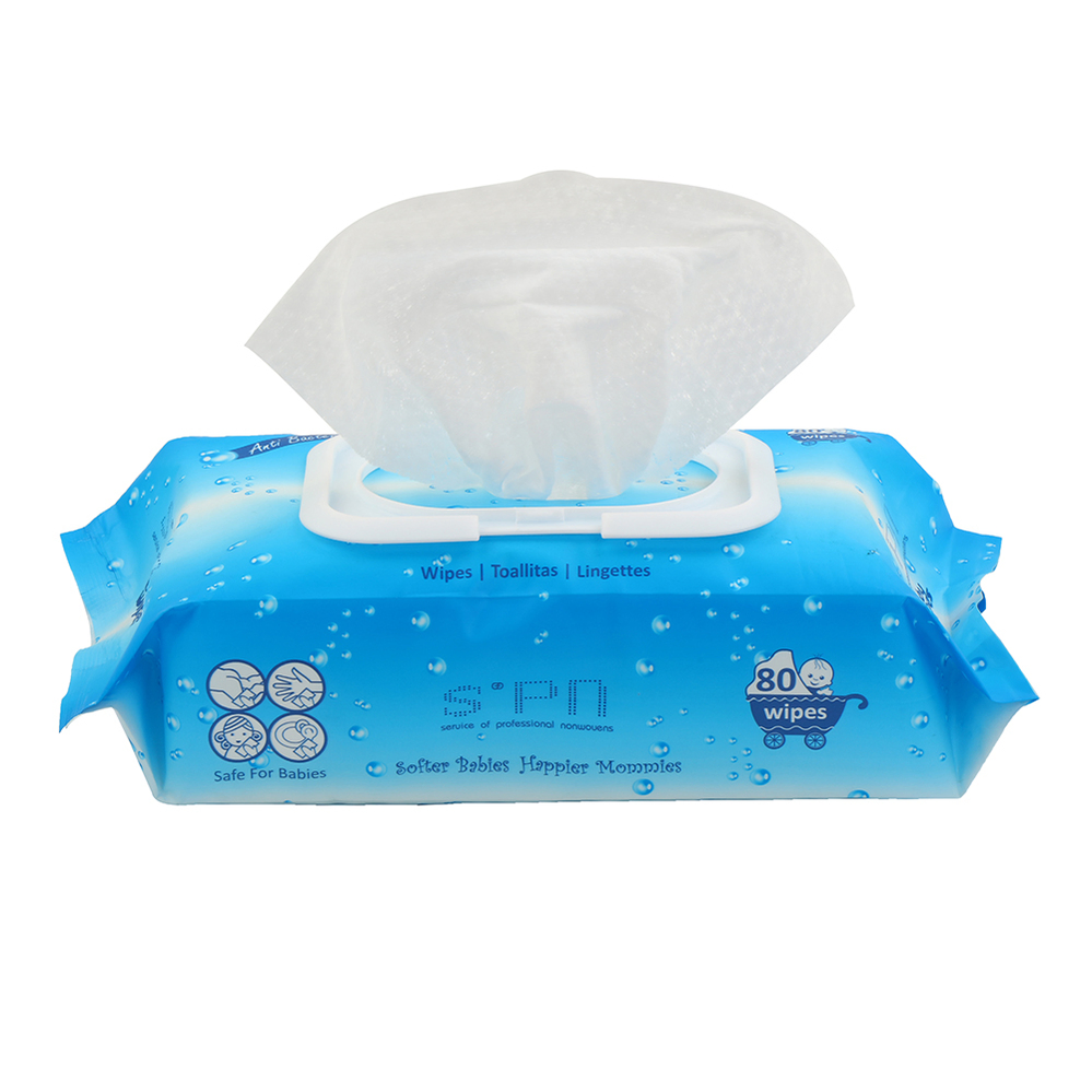 Eco-Friendly Sensitive Skin Wet Wipes Disinfection Soft pH Balanced Cotton Flushable Organic Biodegradable Baby Wet Wipes Manufacturer