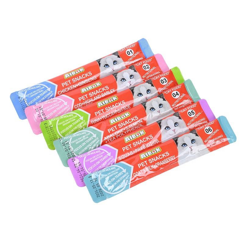 Bulk Wholesale Manufacture Fresh Salmon Raw Material Salmon Flavor Pet Wet Food Cat Strips