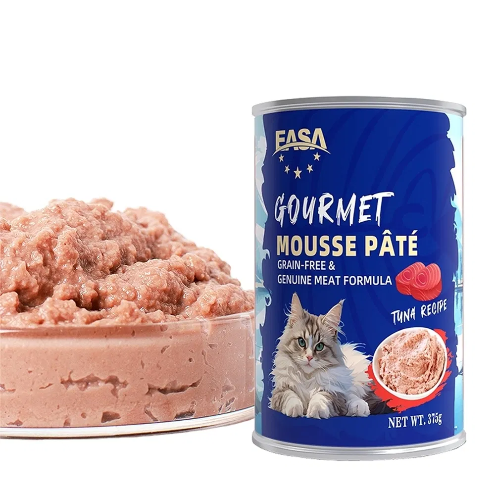 Mousse Texture Salmon Flavor Meat Pate Canned Wet Snack Food for Cat