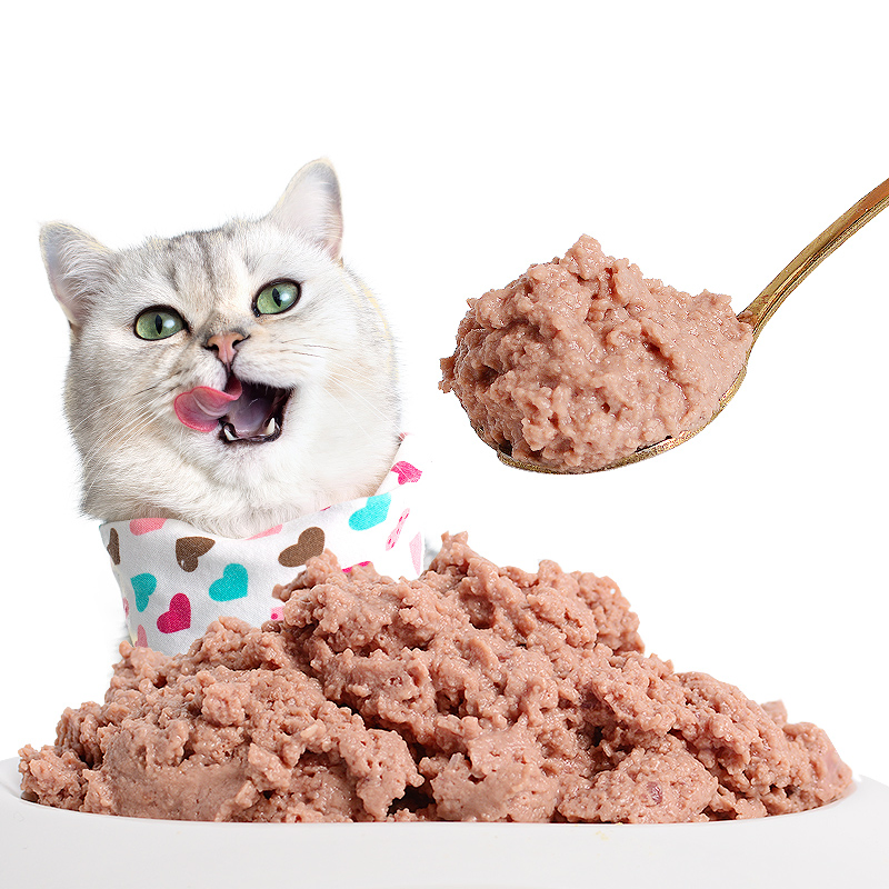 Lickable Cat Treat 50g Puree Savory Pet Food Seafood Beef Chicken Flavor No Perservative No Additive Grain Free