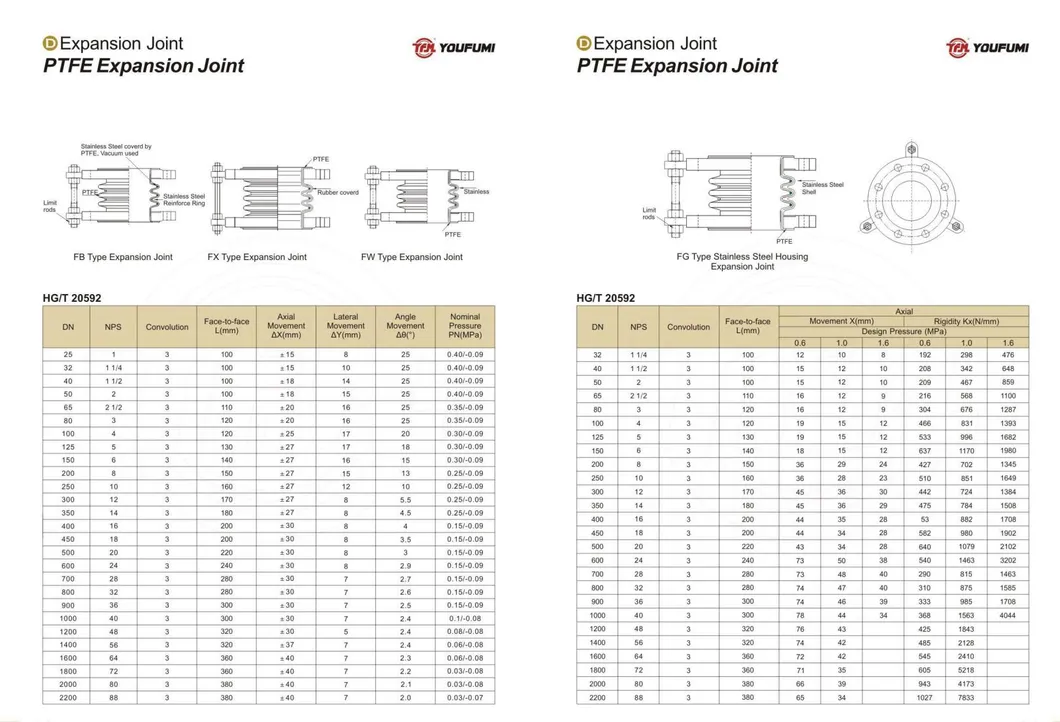 PTFE Lined Pipe Expansion Joint 2