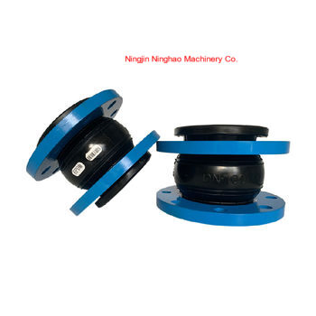 2024 DN65 DN80 DN100 DN125 DN150 DIN Pn10 SS316 Food Grade Flange Connection Flexible Single Bellow Rubber Expansion Joint