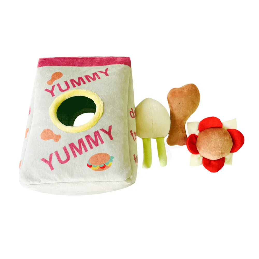 Factory Direct Selling Plush Hide and Seek Dog Toy