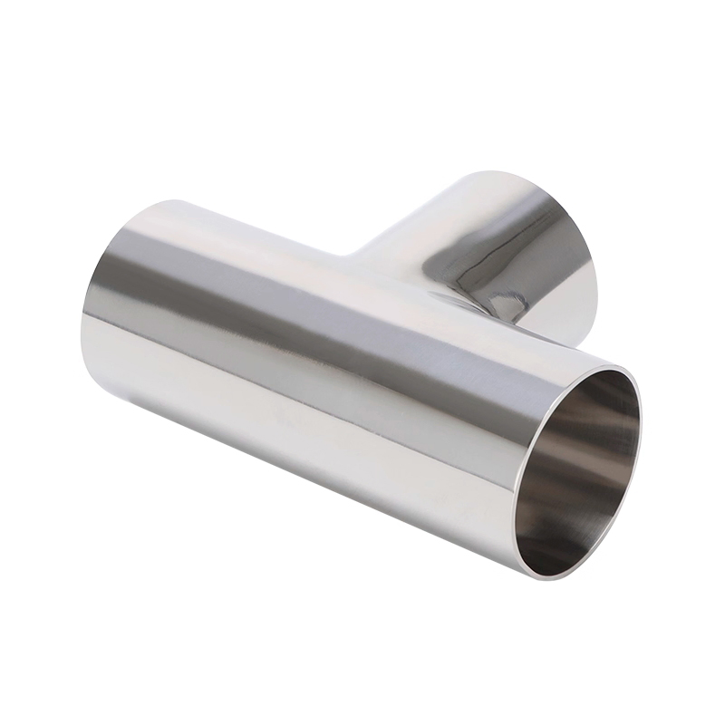 Stainless Steel 304 3 Way Joint Sanitary Mirror Polishing Food-Grade Welded Water Pipe Tee Joint