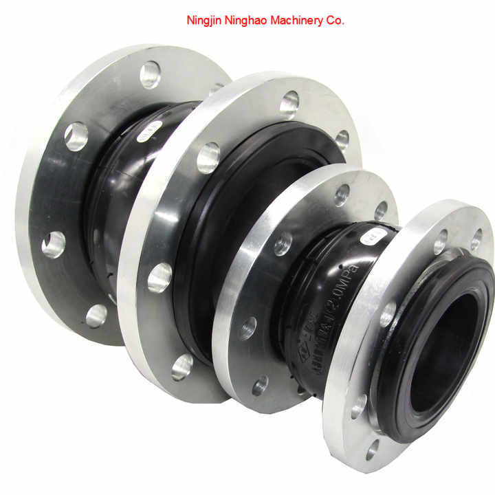 2024 DN65 DN80 DN100 DN125 DN150 DIN Pn10 SS316 Food Grade Flange Connection Flexible Single Bellow Rubber Expansion Joint