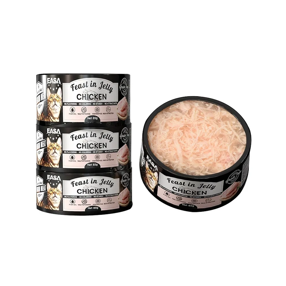 High Water Content 85g Tuna Red Meat Cat Jelly Wet Food Can