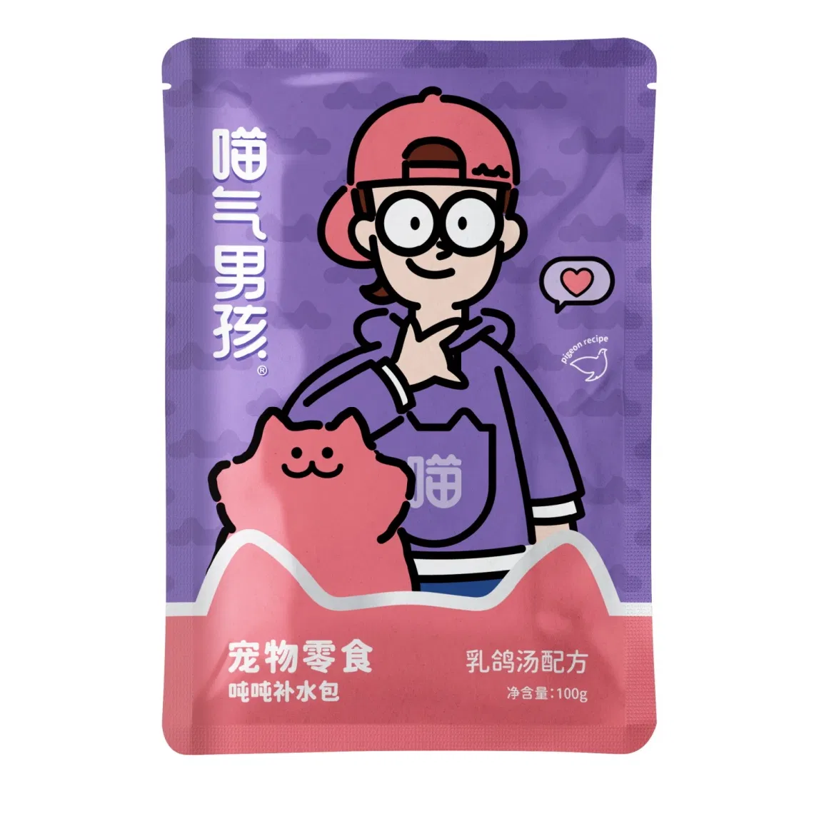 Hypoallergenic Pigeon Hydration Pouch Food- Grain-Free for Pet