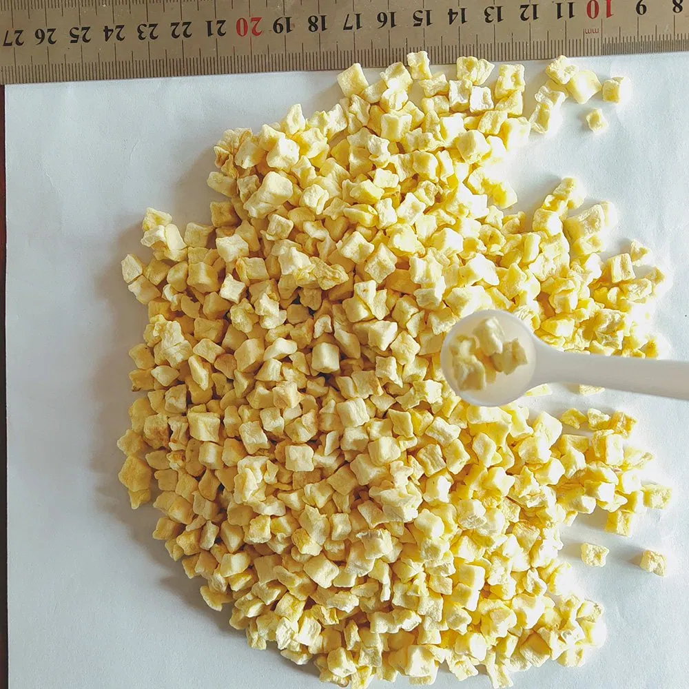 No Sugar Dried Apple Dice Air Dried Apple Cube Dehydrated Fruit Oat Companion Pet Snacks
