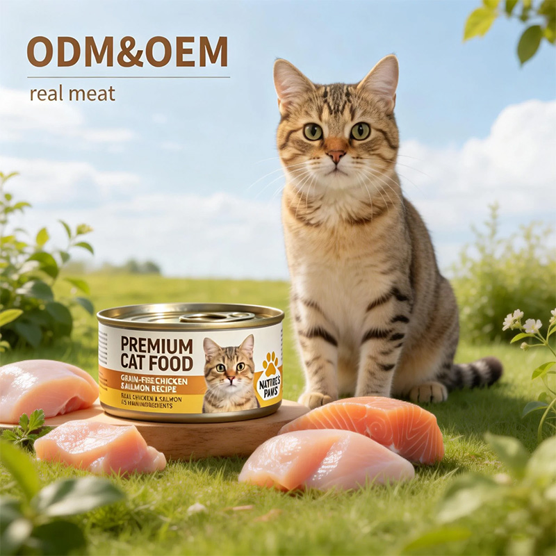 High Protein Chicken Fresh Vegetables Wet Cat Food Canned