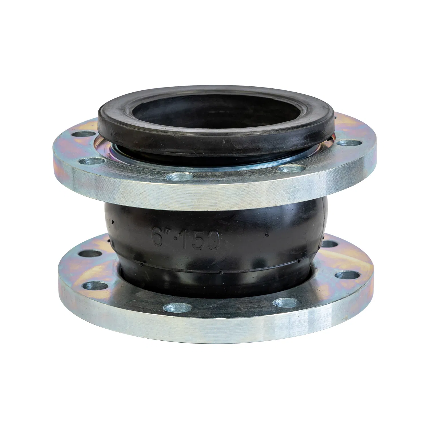 DN65 DN80 DN100 DN125 DN150 DIN Pn10 SS316 Food Grade Flange Connection Flexible Single Bellow Rubber Expansion Joint