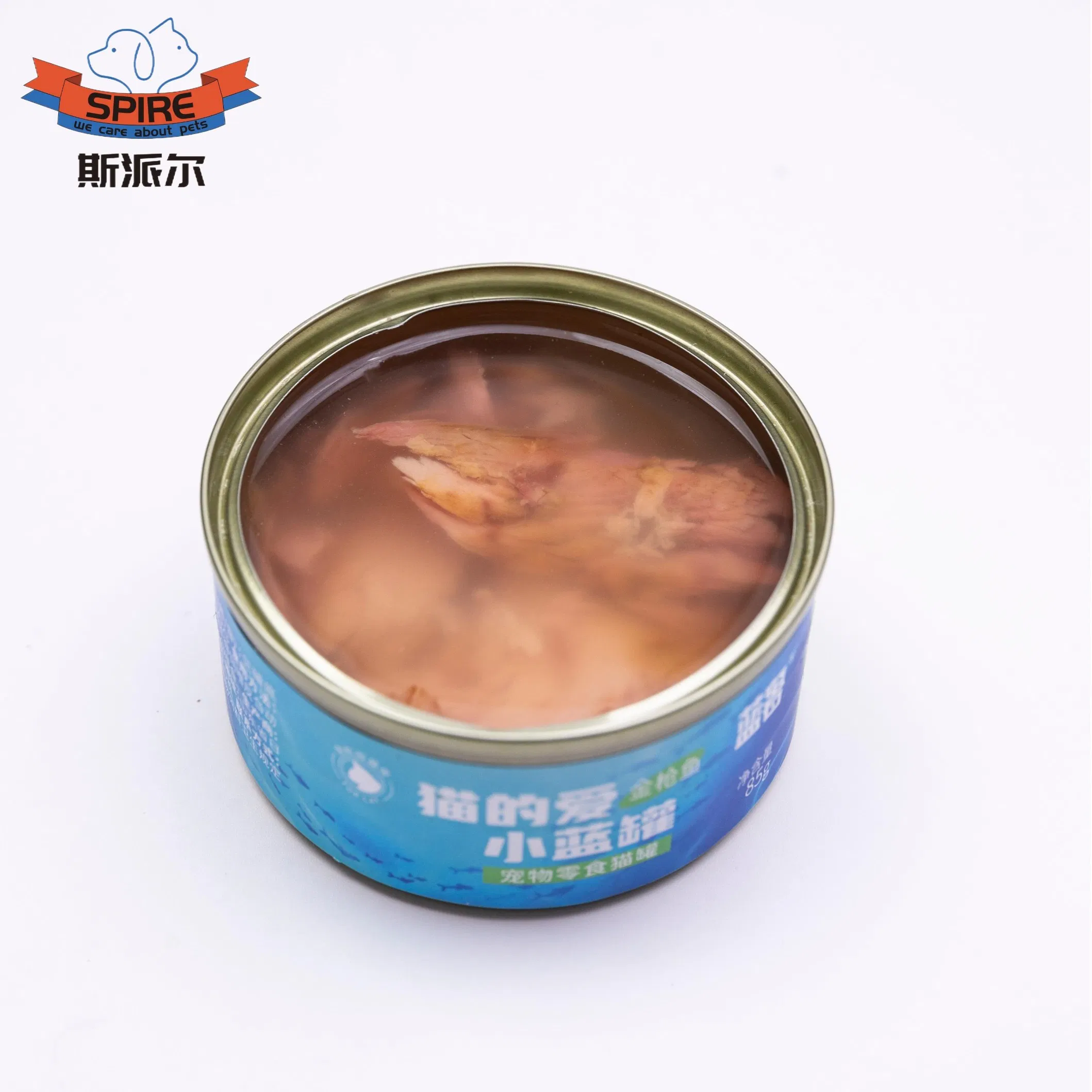 Bulk Discounts OEM Label Wholesale Moist Cat Food in Tuna Broth Flavor Cans