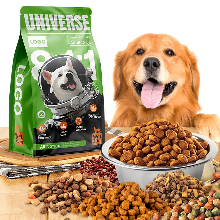 Free Samples Various Flavors OEM Healthy Easy Preserve Hypoallergenic Pet Dry Dog Food