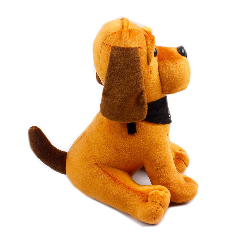 Customized 25cm Brown Soft Plush Toy Lovely Stuffed Animal Dog for Sale