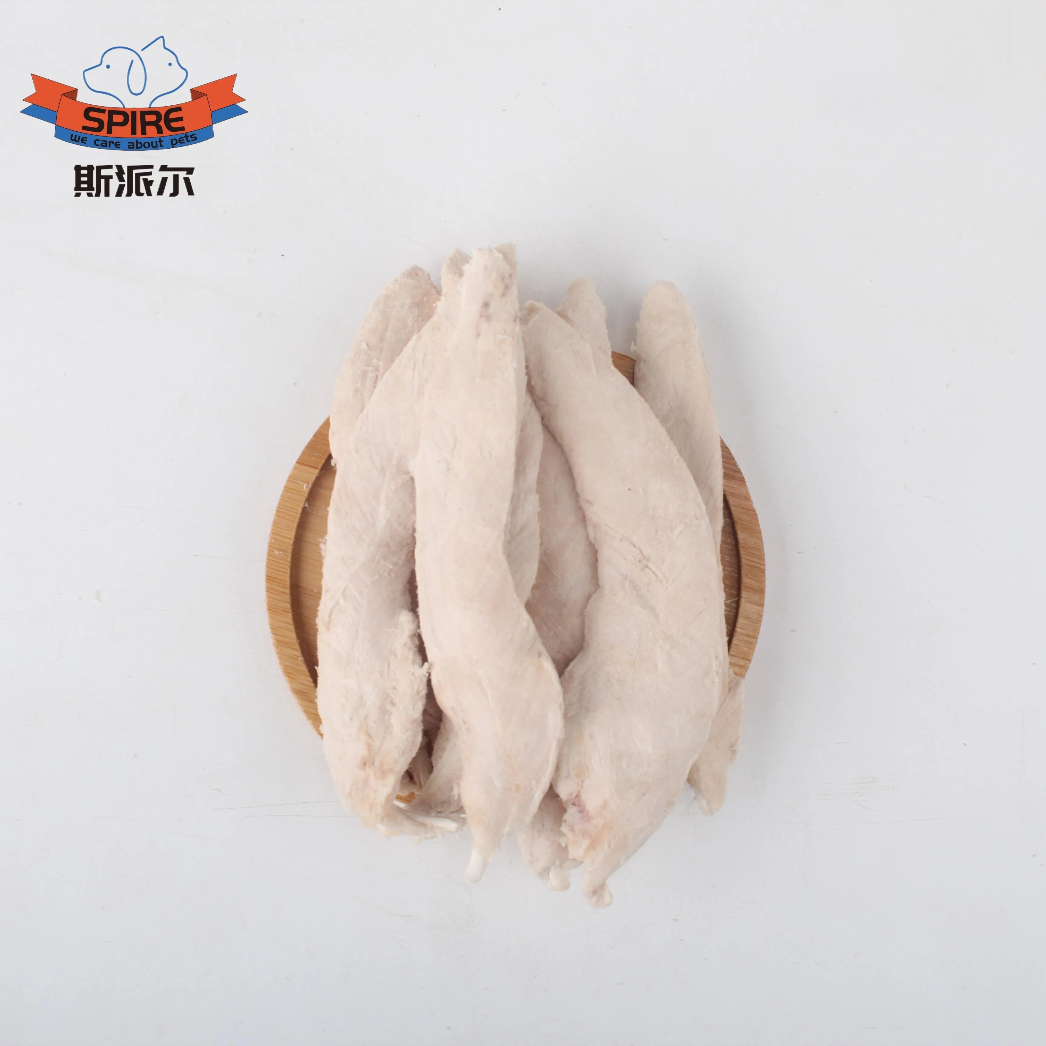China Manufacturer Wholesale Freeze-Dried Chicken Jerky Organic Training Chicken Breast Pet Snack Manufacturers Dog Cat Snack Pet Food