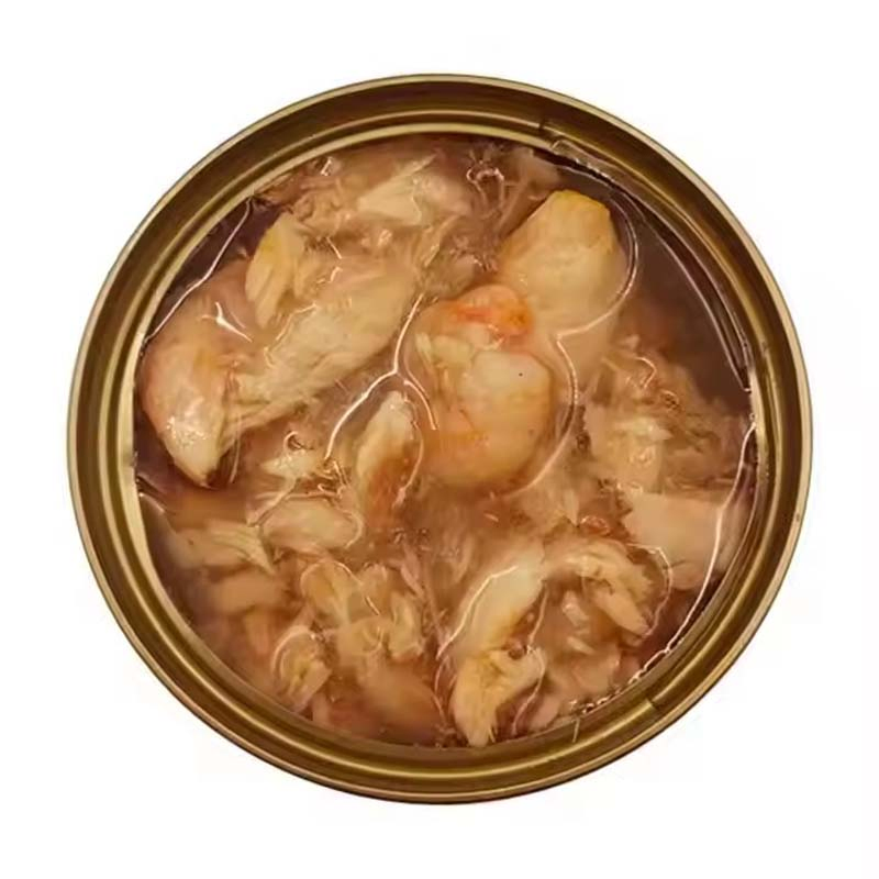 Pet Wet Food Manufacturer Duck Tuna Meat Canned Grain Free Pet Snack Treats Skin and Coat Care Nutrition for Cats