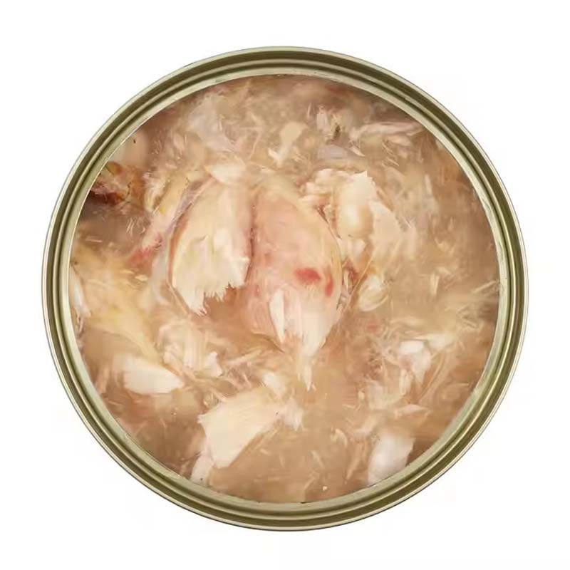 Pet Wet Food Manufacturer Duck Tuna Meat Canned Grain Free Pet Snack Treats Skin and Coat Care Nutrition for Cats