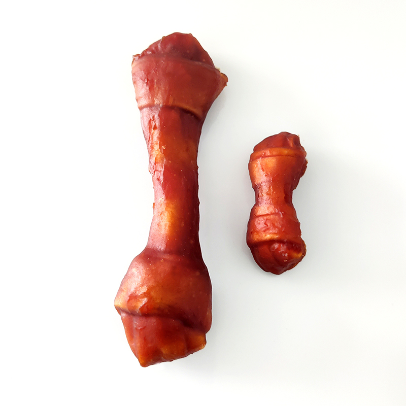 Grain-Free Duck Wraps Rawhide Knotted Bones Dog Chews High Protein Pet Food